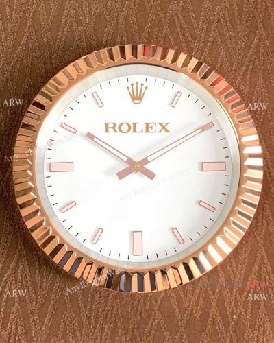 High Quality Rolex Datejust Rose Gold Wall Clock Dealer's Clock